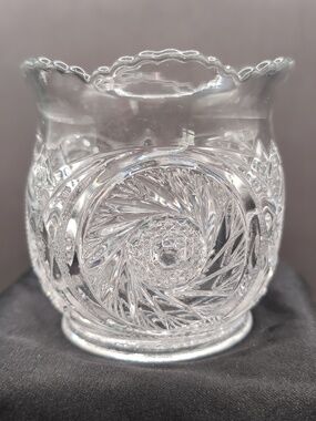 Antique / Vintage 1903 McKee & Brothers EAPG Spoon Holder Spooner Aztec Pattern